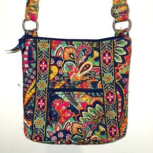 Vera Bradley Adjustable Strap Quilted Crossbody Bag Venetian Paisley